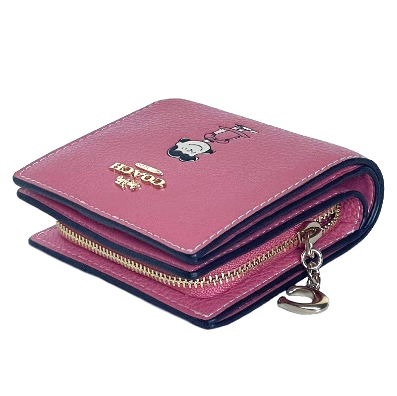 【COACH X PEANUTS】限定コラボ☆かわいい☆ミニ財布・ルーシー COACH コーチ X ピーナッツ コラボ 2025新作 ルーシー プリント