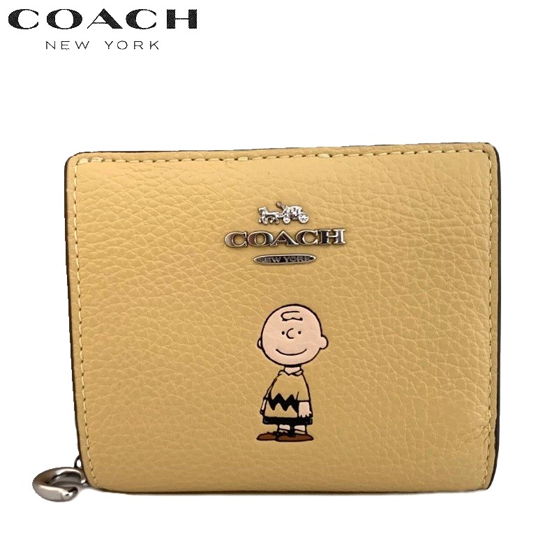 【COACH】コーチ × ピーナッツ スナップ ウォレット ミニ財布 公式】コーチアウトレット | 【COACH X PEANUTS】スナップ