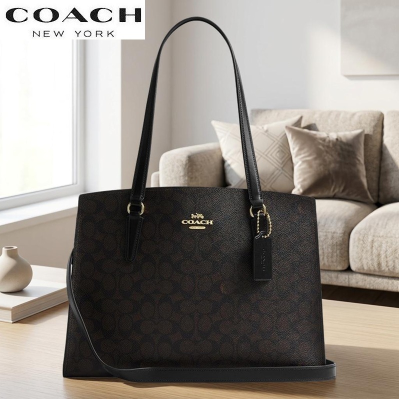 COACH ビジネスバッグ ブラック ブラウン COACH（コーチ） バッグ CBQ48 新作 2WAY ショルダーバッグ 2026新作