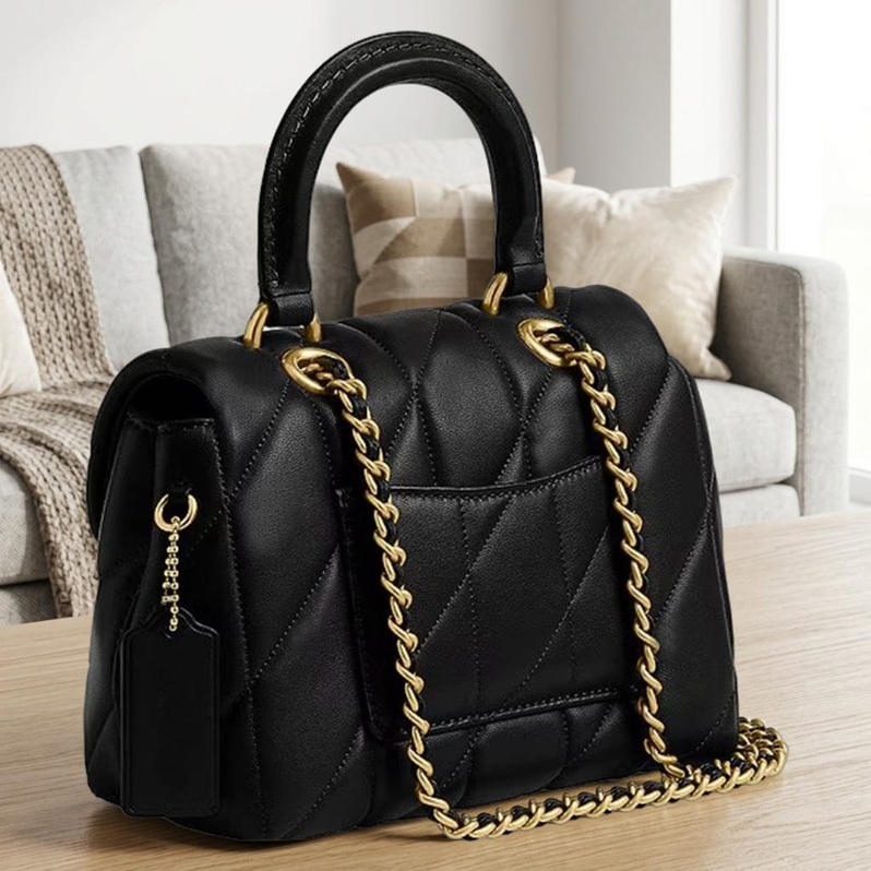 COACH タビー トップ ハンドル バッグ キルティング CCC12 ブラック COACH（コーチ） ショルダーバッグ 2026新作セール CCC12 バッグ 新作
