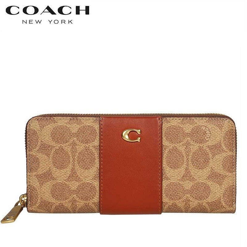 コーチ COACH 長財布 新作 coach 2023新作 カラーブロック