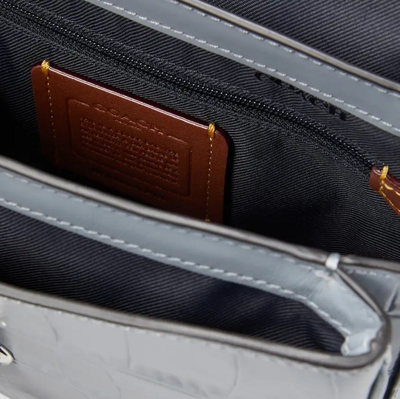 Coach ボディバッグ グレー ゴッサム パック・シグネチャー キャンバス（ボディバッグ