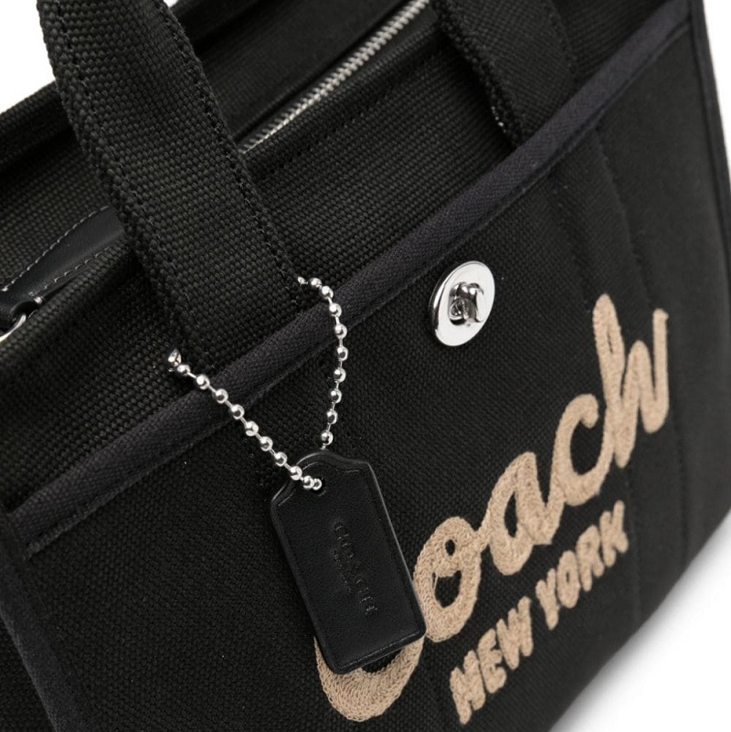 COACH ブラックキャンバスバッグ 保存袋付き cp164lhblk.jpg