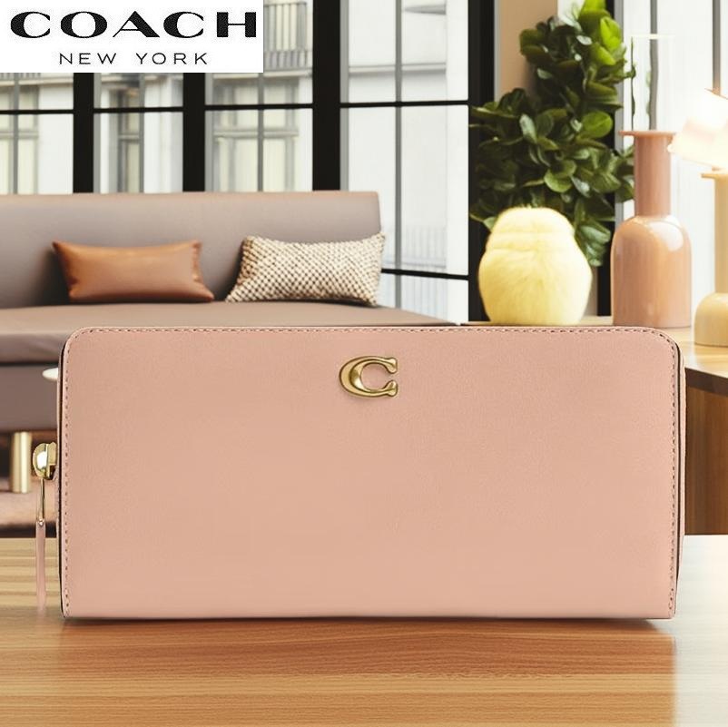 【新品未使用】coachコーチ★長財布★アコーディオンジップウォレット★クリーム COACH（コーチ） 長財布 2025秋冬作 CS032 レディース 新作