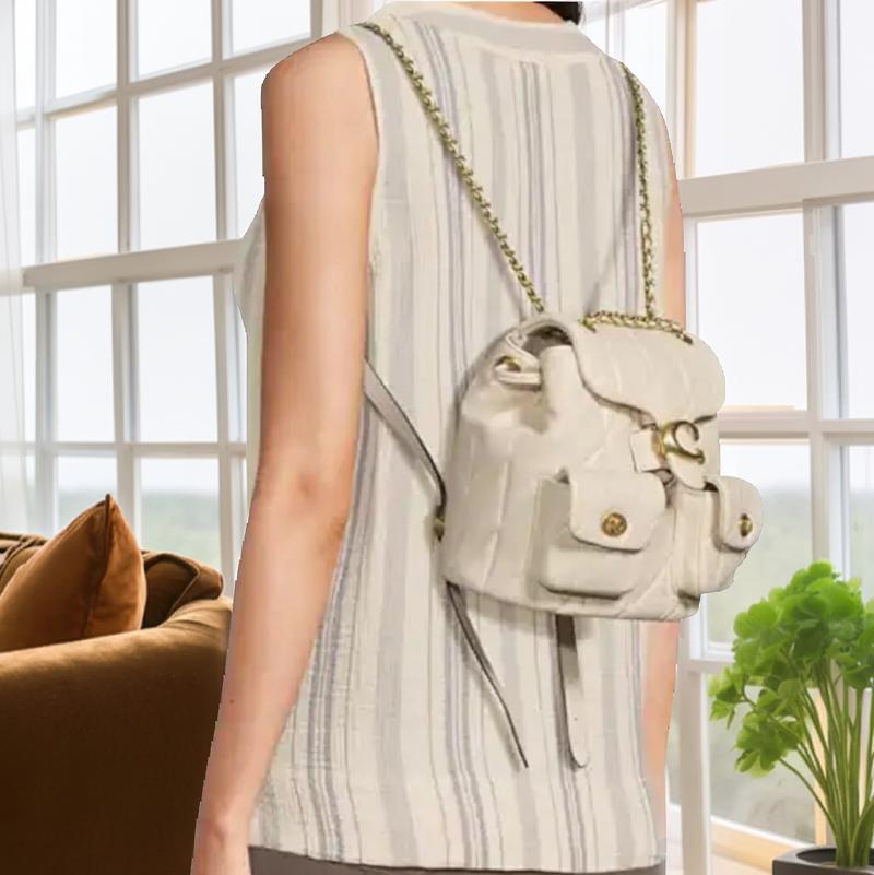 COACH(コーチ)シュリンクレザー ツートンリュックバックパック COACH(コーチ)シュリンクレザー ツートンリュックバックパック 公式