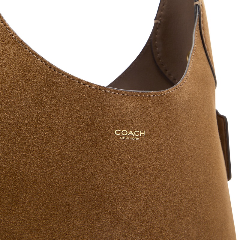 COACHブラウンスエードハンドバッグ Coach バックル スエードハンドバッグ | ブラウン | FARFETCH JP