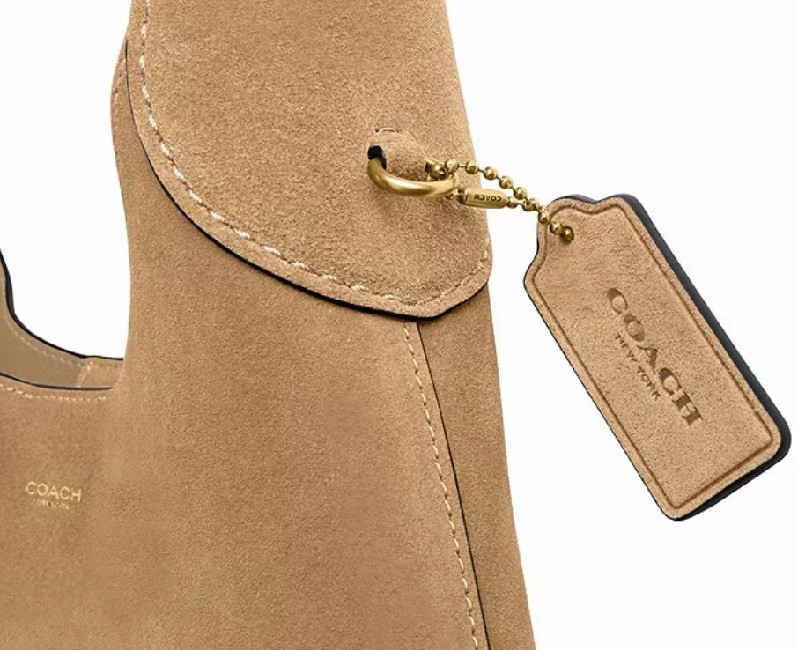 COACH コーチ ショルダーバック スエード スタッズ フリンジ