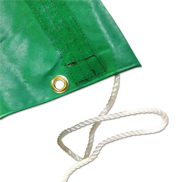 大型トレーラー用】防水トラックシート 14m×5m 緑色 耐久性抜群 : 環流