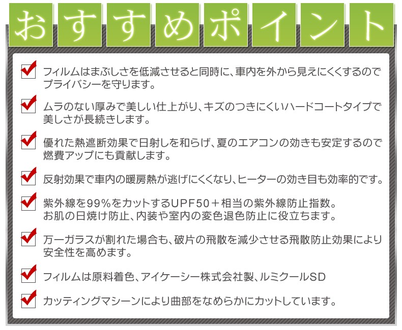 フィルムの特徴