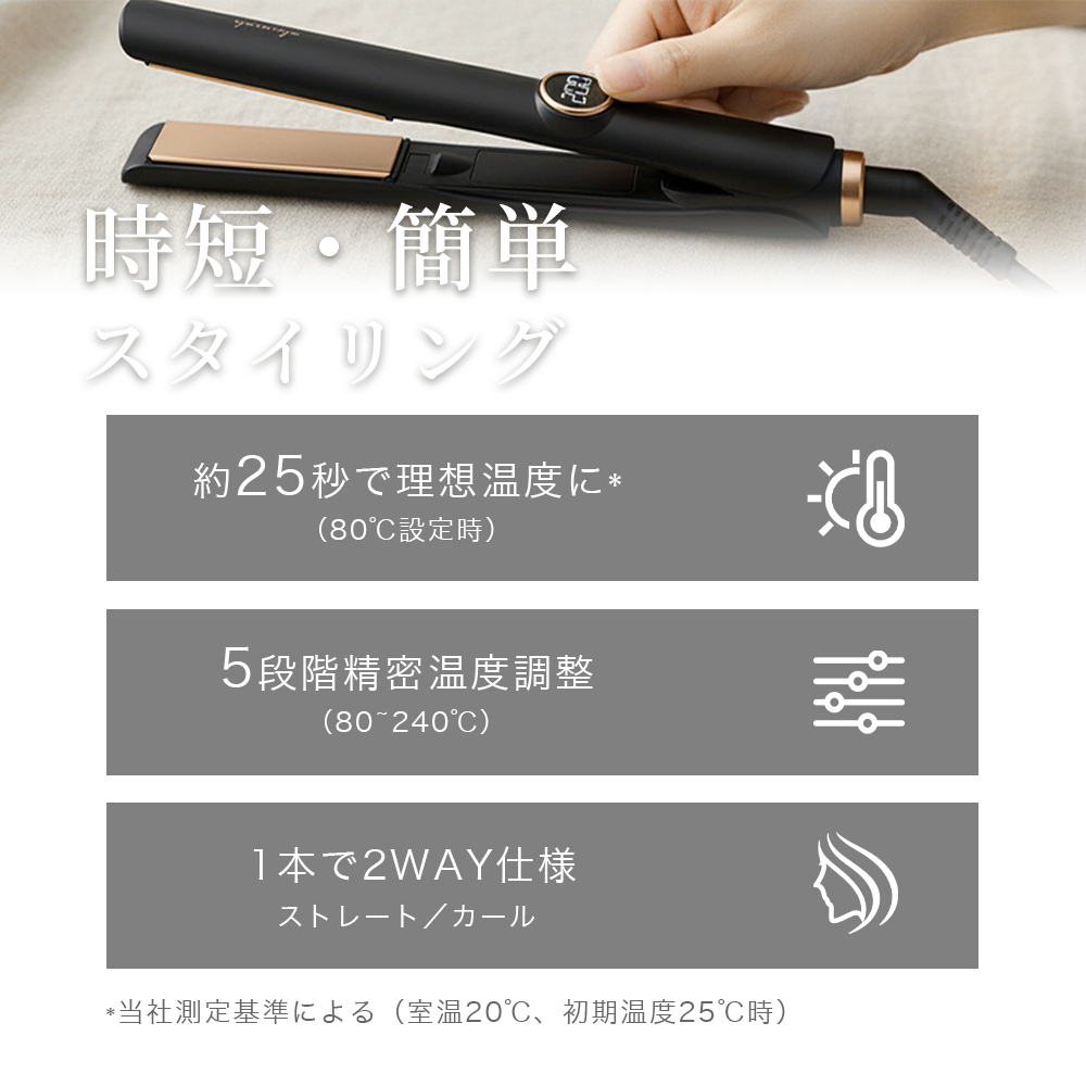 「超低価セール」 ヘアアイロン カール ストレ...の詳細画像5