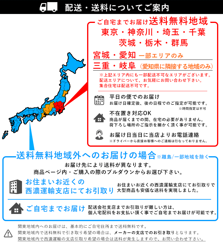 配送・送料についてご案内