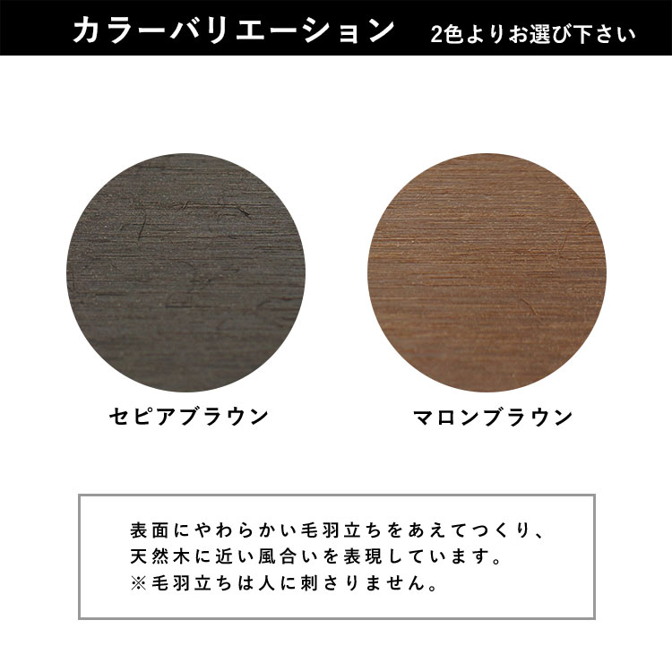 ウッドデッキ 人工木デッキ DIY 樹脂 2.5間×12尺 ベランダ 調整式束柱H