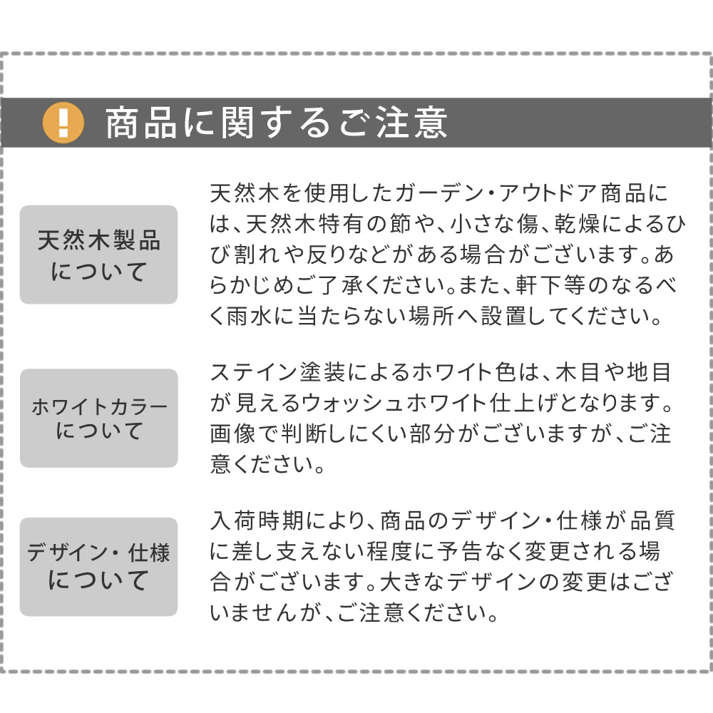 商品に関するご注意