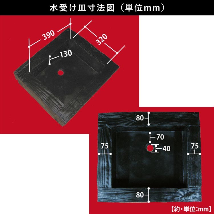 水受け寸法図