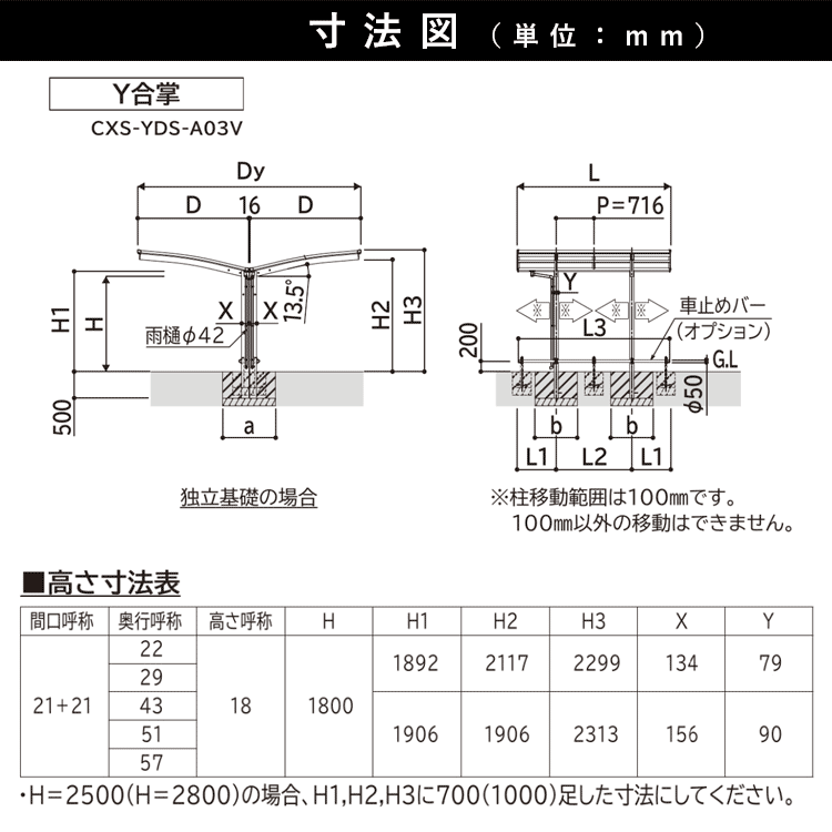 YKK AP サイクルポート YKK アリュース ミニ 間口 4.2m×奥行2.9m Y29