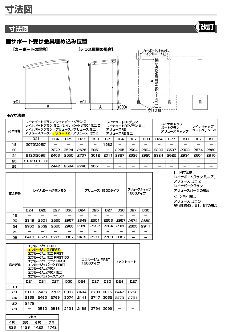 カーポート サポート柱 カーポート 補助柱 着脱式 着脱 2本入 標準・ハイルーフ兼用 YKK アリュースZ用 台風 対策 雪 風 屋根  HCS-AS2-XB