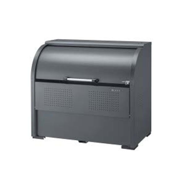 ■中古品 大型ごみ箱 横1100ｘ奥850ｘ高1250ｍｍ 動作問題なし 店舗 業務用 ダストボックス 野外収納■ 業務用ダストボックス 500L キャスタータイプ ダストボックスDX ＃500
