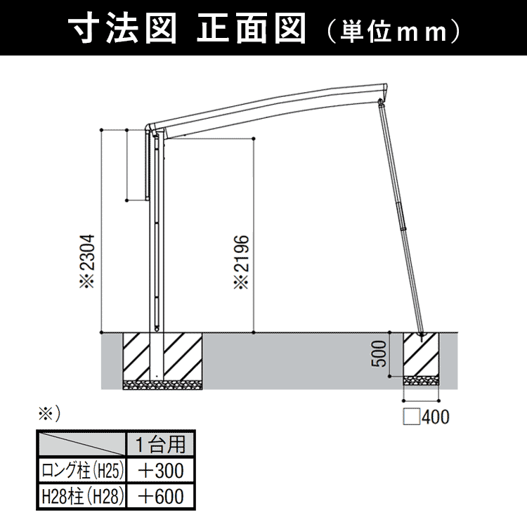 寸法図_正面図_単位mm