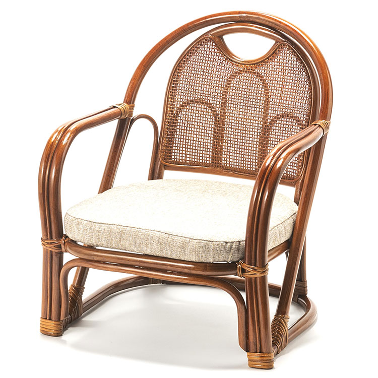 ラタンチェア おしゃれ 椅子 籐 ラタン パーソナルチェア 高座椅子