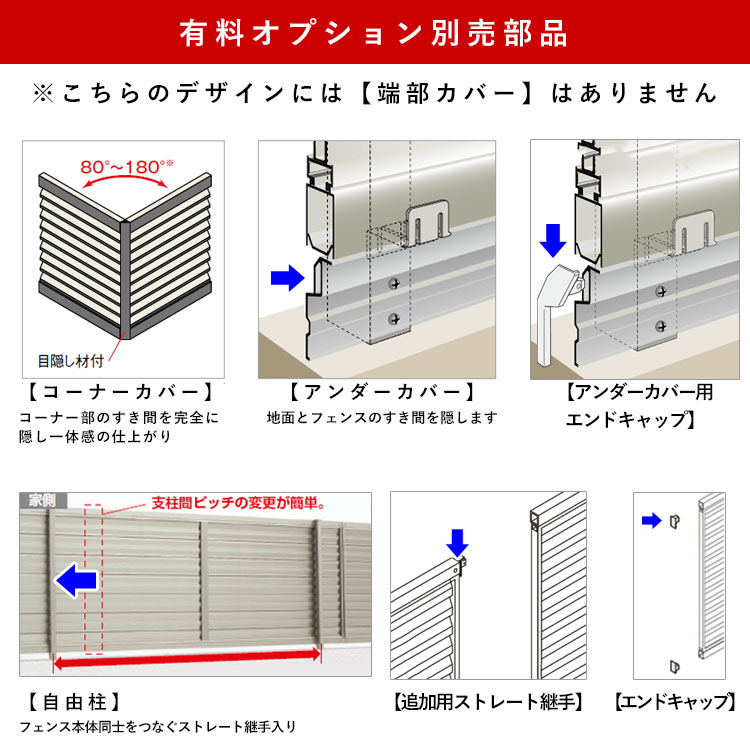 フェンス おしゃれ 目隠し フェンス 外構 ガーデンフェンス 木調 縦スリットフェンス T60 60cm 本体 柵 アルミフェンス 後付け DIY｜kantoh-house｜05