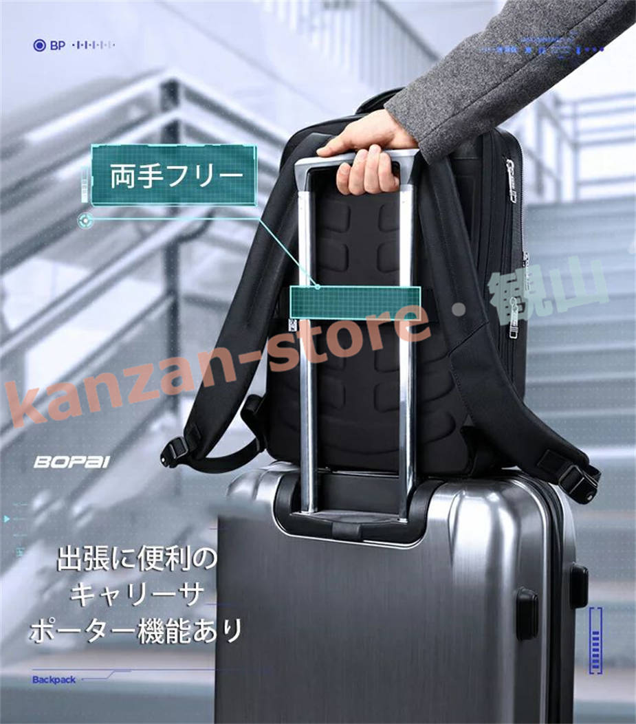 BOPAI ビジネスバッグ バックパック メンズパック パソコンバッグ