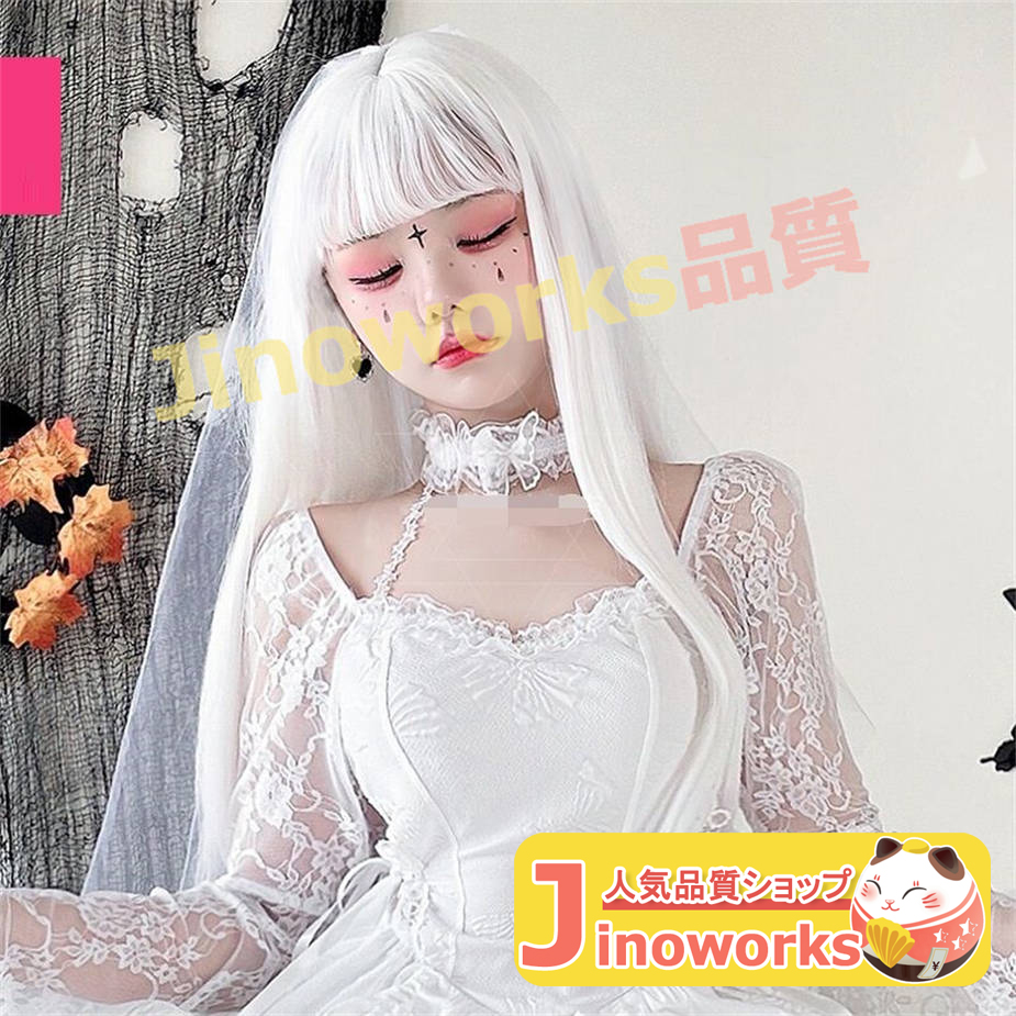 ハロウィンにも？　お誂え、軽い、高級な日本髪　かつら halloween99425.jpg