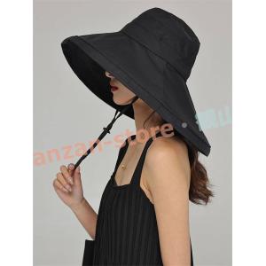 帽子 レディース 紫外線カット UVカット 折りたたみ UV ハット 大きいサイズ つば広 綿 春 ...