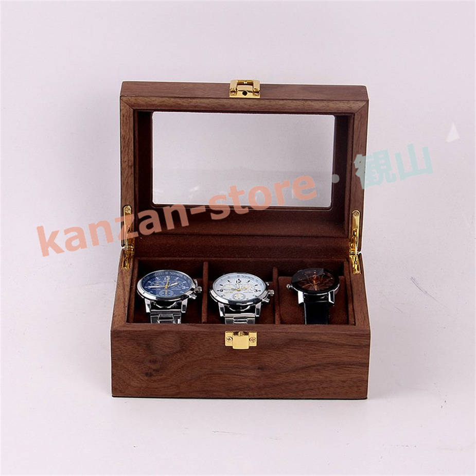 時計ケース 腕時計 収納ケース 木製3本用 おしゃれ ウッド コレクションケース