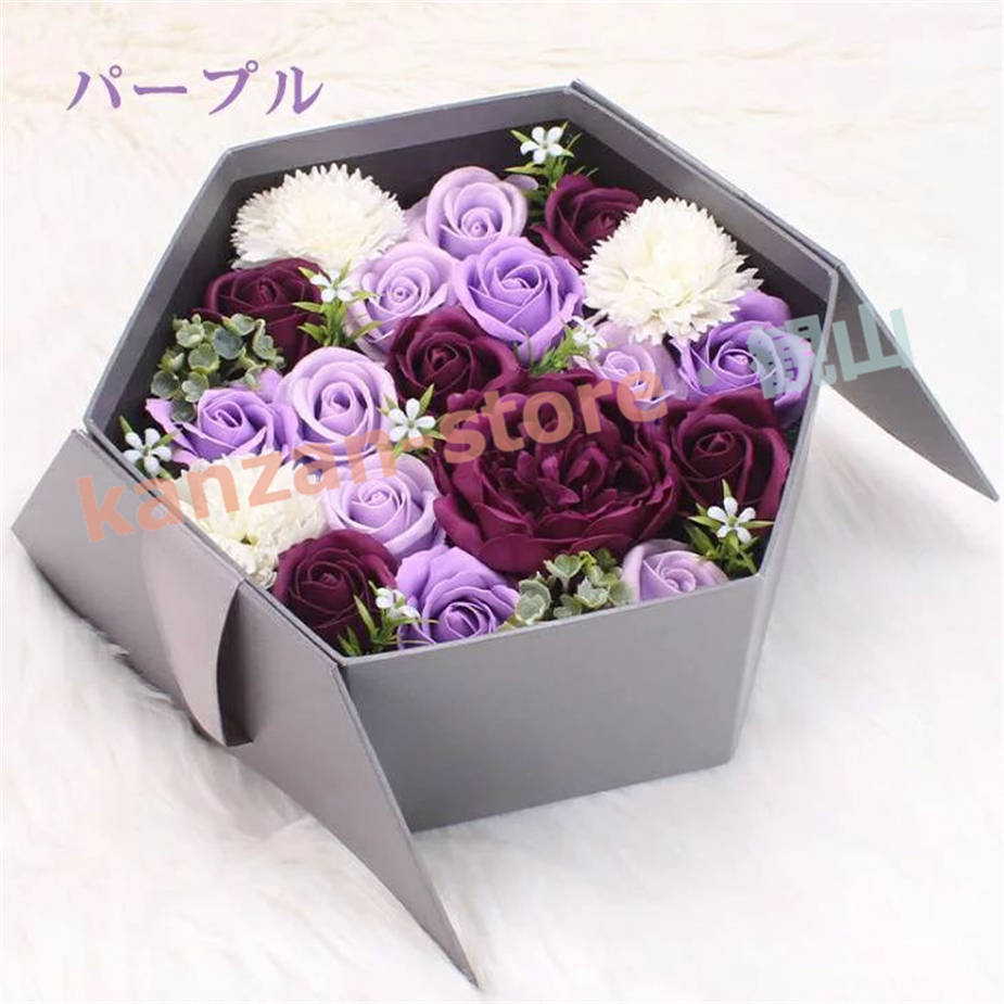 ソープフラワー 花束 花 ボックス アレンジメント フラワー シャンプー