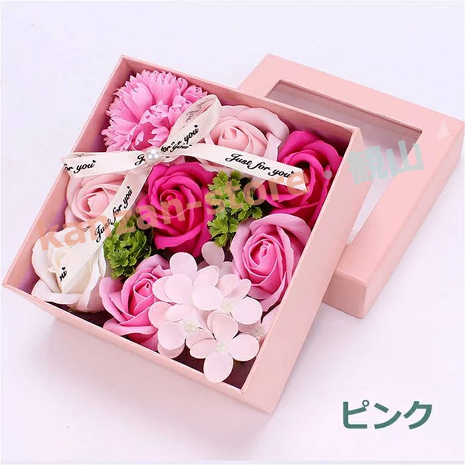 母の日 花束 ソープフラワー お花 カーネーション バラ フラワー