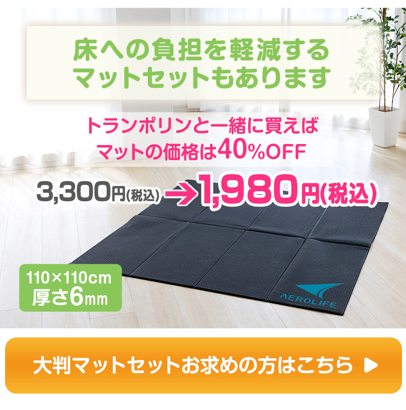 AEROLIFE トランポリン dr-6670 家庭用 子供 大人 エアロライフ