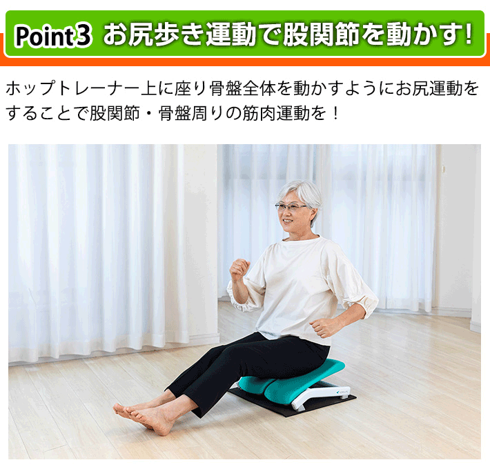 ステッパー エアロライフ ホップトレーナー 1年保証 足踏み 足ふみ 運動器具 座ってできる ホッピング運動  DR-3810 お尻 ラッピング | AEROLIFE | 12