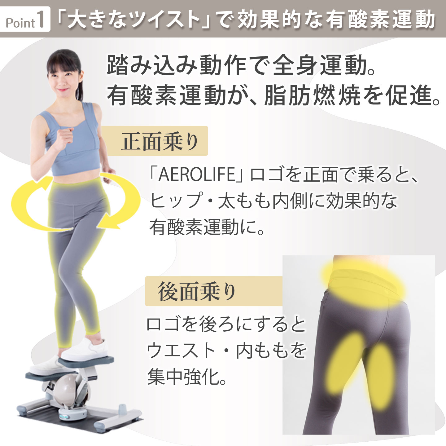 AEROLIFE（エアロライフ） 【爆買WEEK限定5％OFF】ステッパー ツイスト