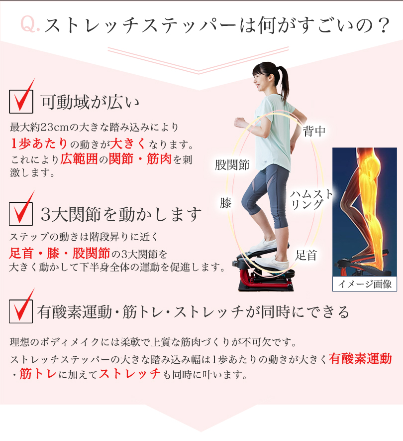AEROLIFE ＼5年保証／ ステッパー ストレッチステッパー 足踏み