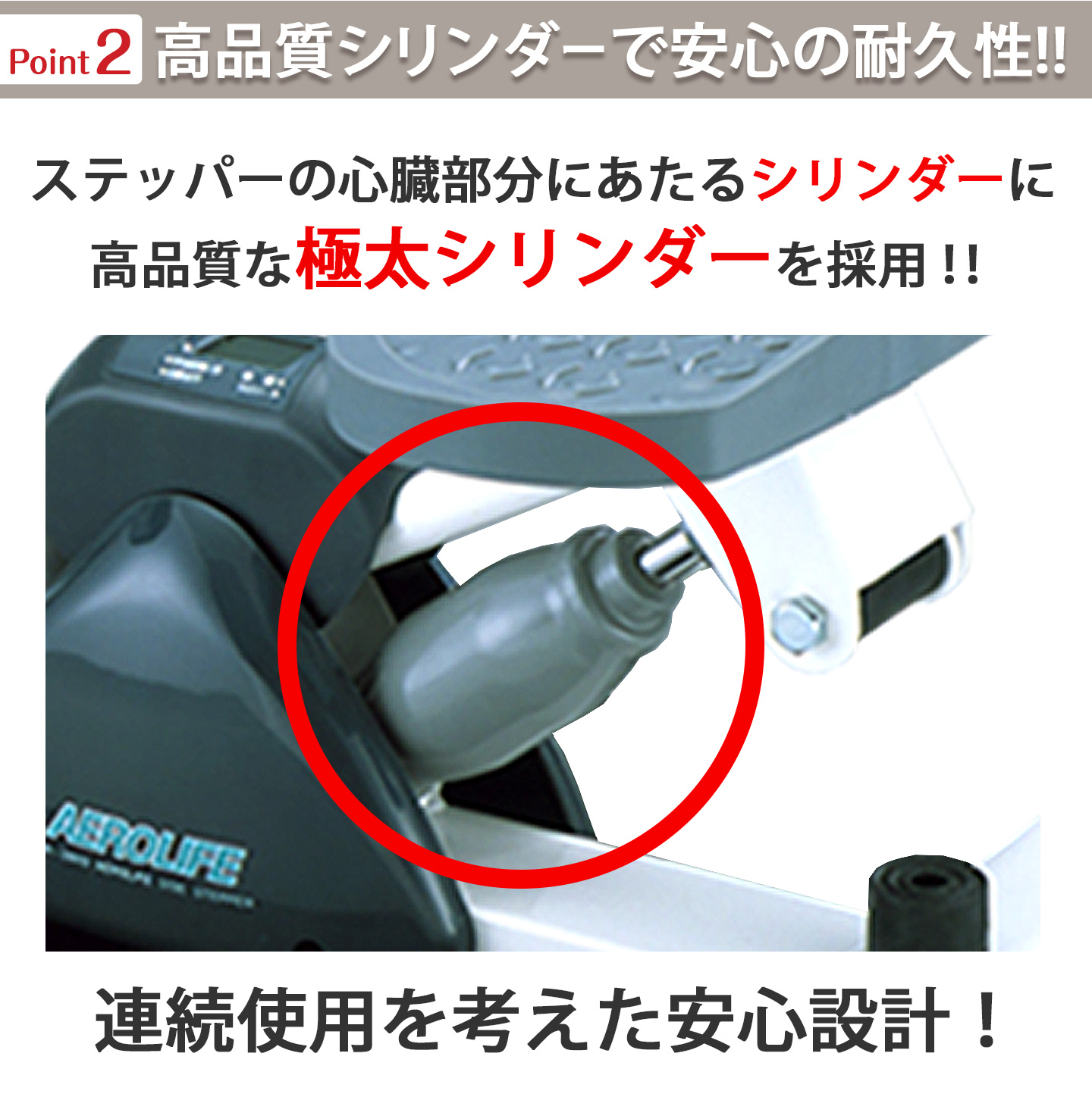 AEROLIFE（エアロライフ） 【爆買WEEK限定5％OFF】ステッパー サイド