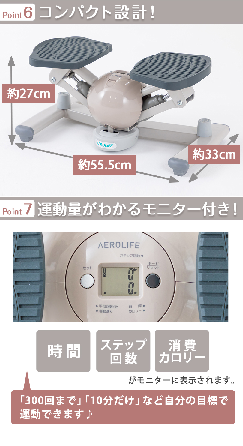 AEROLIFE エアロライフ コアビクサー ツイストステッパー AEROLIFE ＼新色／ くすみカラー 5年保証 ステッパー ツイスト