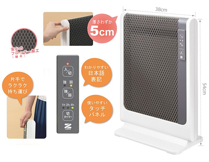 ゼンケン 遠赤外線暖房機 アーバンホットスリム 超薄型 パネル