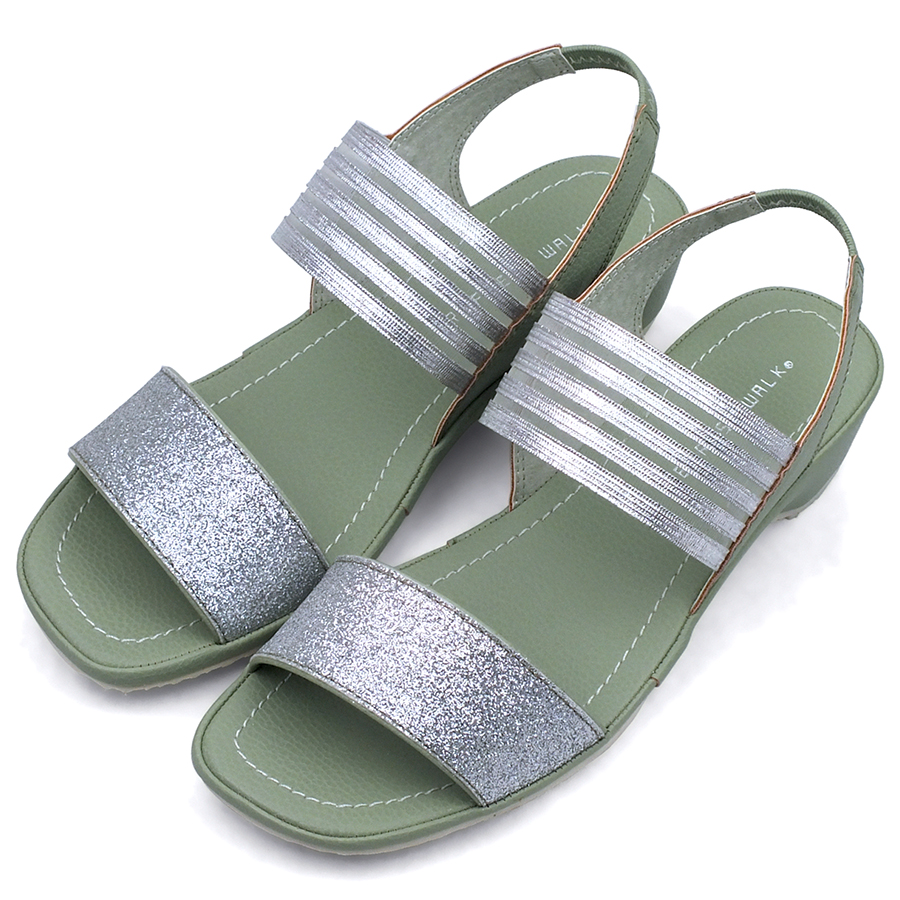 REFRESH WALK リフレッシュウォーク コンフォートサンダル ラメ