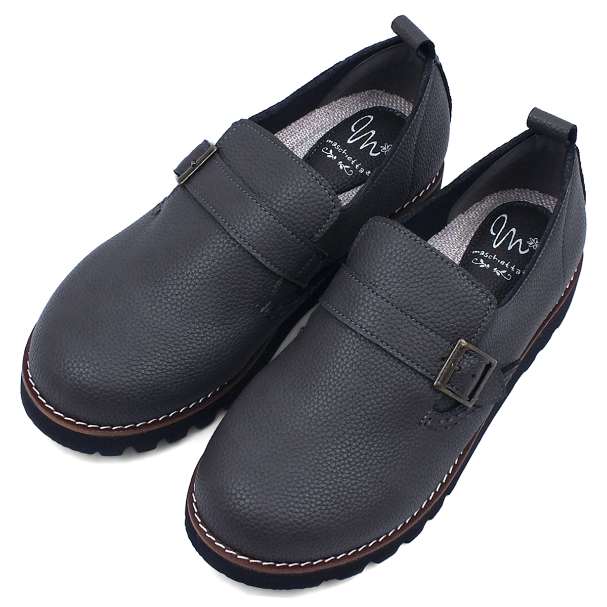 カジュッタ maschietta マスチェッタ カジュアルシューズ ベルト付き オブリーク