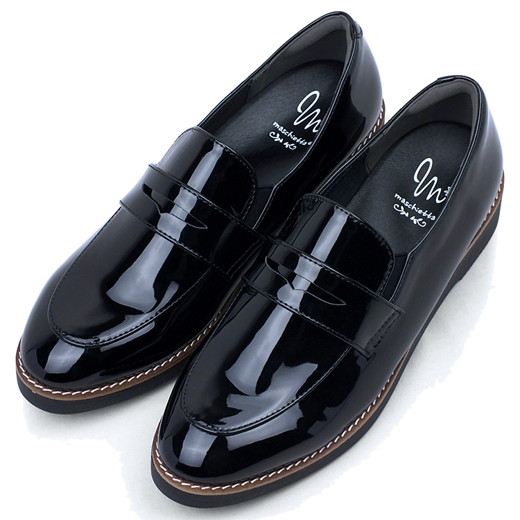 maschietta マスチェッタ ローファー 防水 コインローファー チェーン