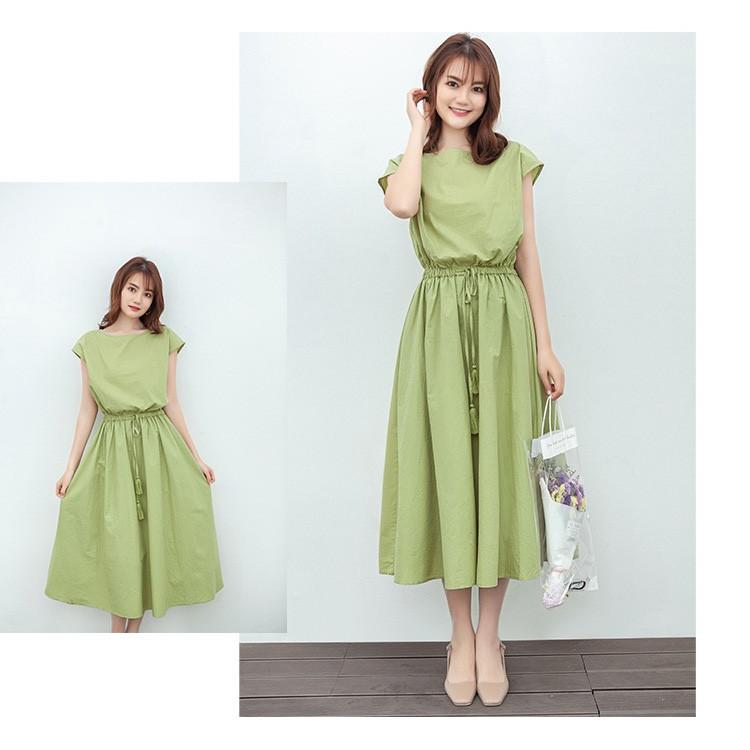 ノースリーブ ワンピース フレア 春夏 シンプル 韓国 2色 hr9436 27be062c132bbdfeab6b3e1ffa6542