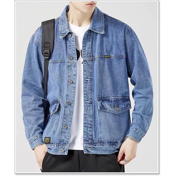 値下げ】デニムジャケット メンズ ジージャン 春 秋 冬 Gジャン