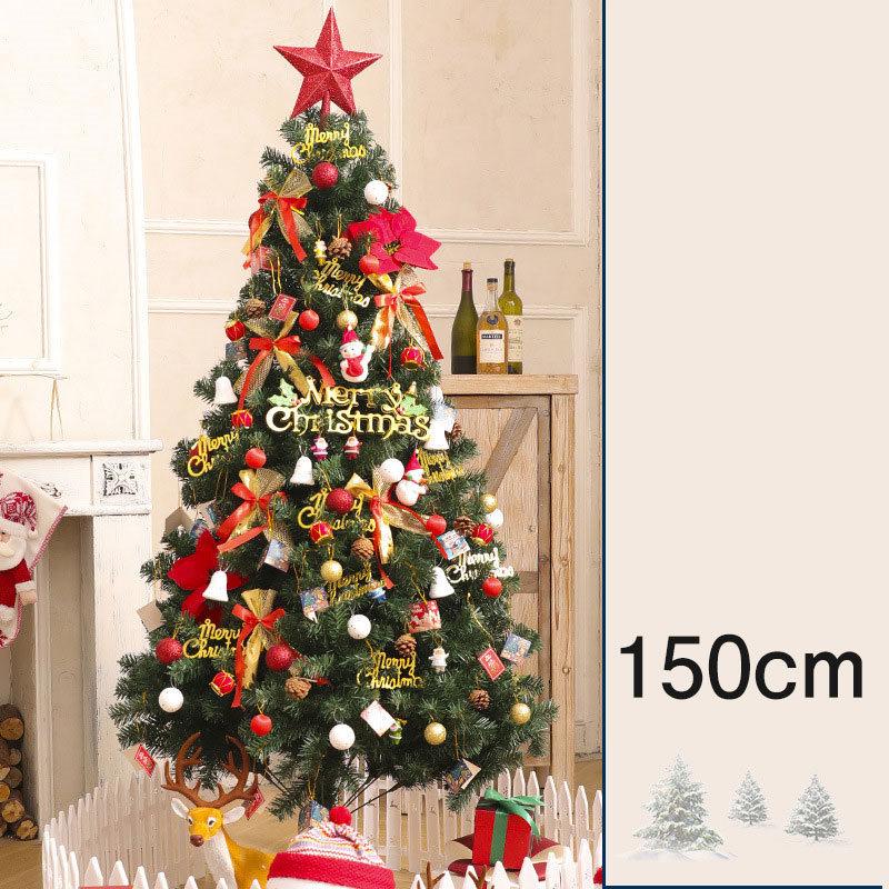 クリスマスツリー クリスマス 150cm 北欧 組み立て  飾り付き LED付き 電池 単3 玄関 部屋 庭 プレゼント おしゃれ タイム｜karaful-st｜02