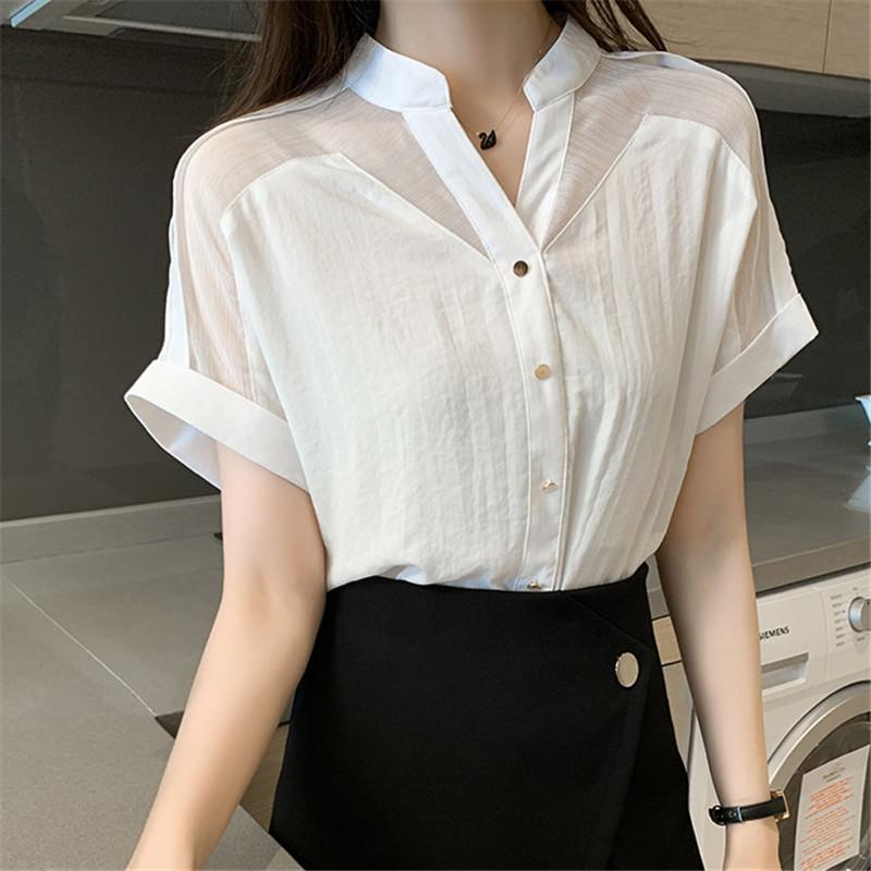 ブラウス レディース Vネック シフォンブラウス おしゃれ 半袖ス 夏服 カジュアル 通勤 体型カバー 新作 半袖 ゆったり tシャツ ブラウス レディース Vネック シフォンブラウス おしゃれ 半袖ス