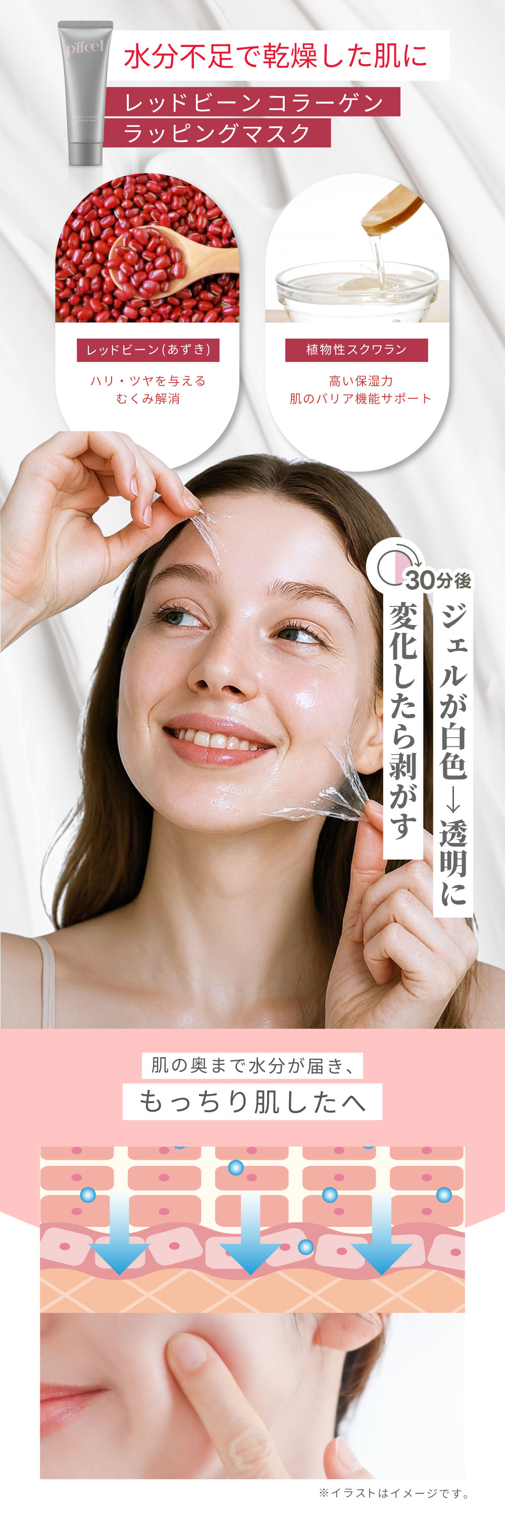 p'ffeel（ピフィール） 《新感覚☆剥がすフェイスマスク》【公式】p