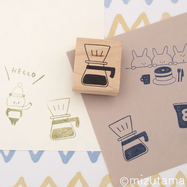 消しゴムはんこ ラバースタンプ 消しゴムスタンプ mizutama カフェ