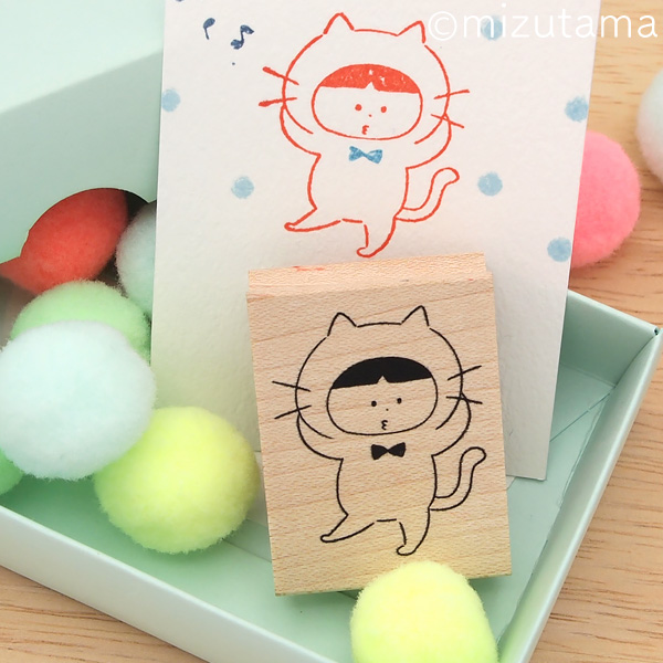 消しゴムはんこ ラバースタンプ 消しゴムスタンプ mizutama かぶりもの