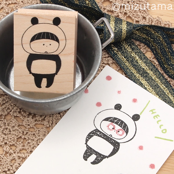 消しゴムはんこ ラバースタンプ 消しゴムスタンプ mizutama かぶりもの