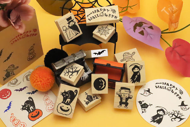 消しゴムはんこ ラバースタンプ 消しゴムスタンプ tugumi ハロウィン