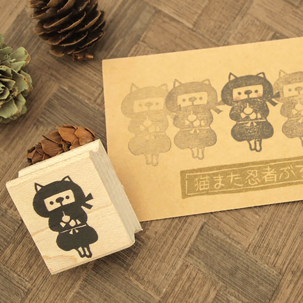 消しゴムはんこ ラバースタンプ 消しゴムスタンプ tugumi 猫また
